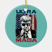 アメリカ素晴らしとパト誇りを持ったリオットとウルトラ・マガ セラミックオーナメント (正面)