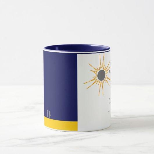 アメリカ素晴らしの太陽のEclipseオブザーバー証明書 マグカップ (中央)