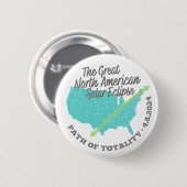 アメリカ素晴らしの皆食太陽の 缶バッジ (正面&裏面)