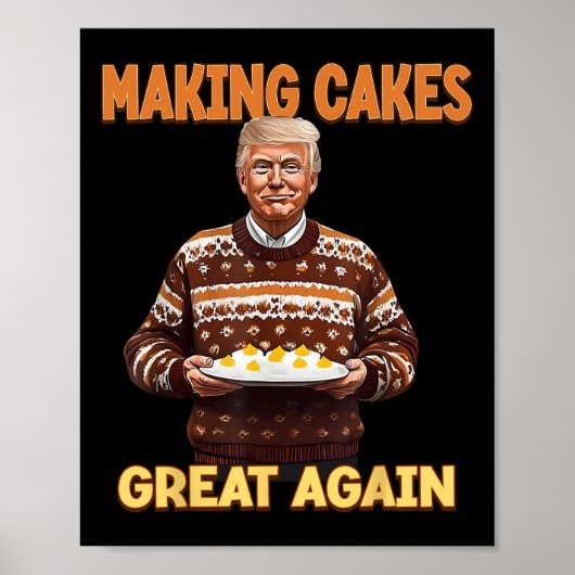 アメリカ素晴らしを連れおもしろいて再びケーキ作り ポスター (正面)