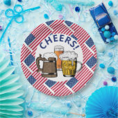 アメリカ素晴らしアメリカンビール ペーパープレート (パーティー)