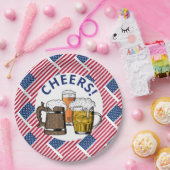 アメリカ素晴らしアメリカンビール ペーパープレート (パーティー)