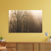 アメリカ素晴らしスモークマウンテンNPテネシーの木々 キャンバスプリント (インサイチュ (リビング))