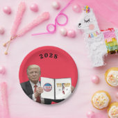アメリカ素晴らしトランプ45 47 2024 ペーパープレート (パーティー)