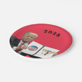 アメリカ素晴らしトランプ45 47 2024 ペーパープレート (アングル)