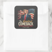 アメリカ素晴らし史のトランプでの復帰 スクエアシール (バッグ)