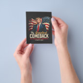 アメリカ素晴らし史のトランプでの復帰 チラシ (手)