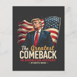 アメリカ素晴らし史のトランプでの復帰 チラシ