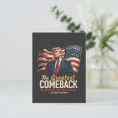 アメリカ素晴らし史のトランプでの復帰 ポストカード (スタンド正面)