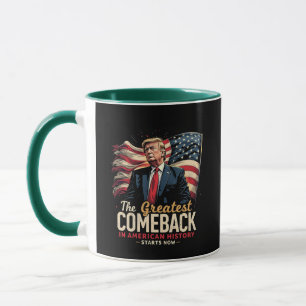 アメリカ素晴らし史のトランプでの復帰 マグカップ