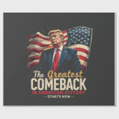 アメリカ素晴らし史のトランプでの復帰 ラッピングペーパー (フラット)