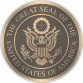 アメリカ素晴らし合衆国の封印 シール (正面)