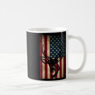 アメリカ素晴らし国旗の愛国鹿狩りギフト コーヒーマグカップ
