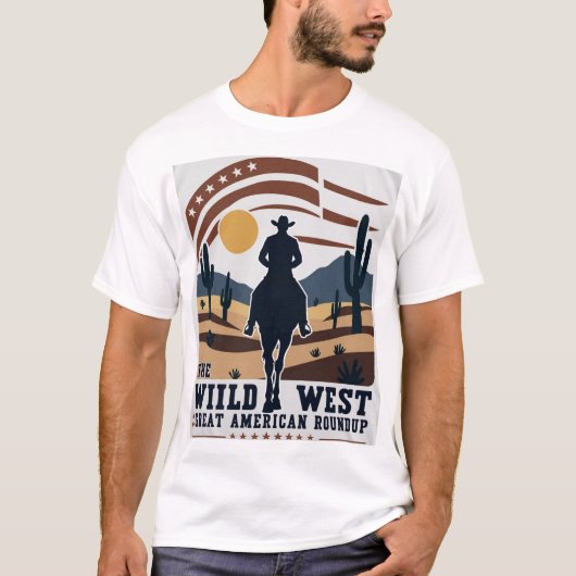 アメリカ素晴らし西部総国際的総 Tシャツ (正面)