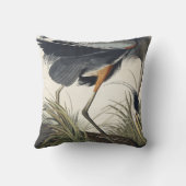 アメリカ素晴らし鳥のブルーヘロン クッション (裏面)