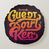 「アメリカ素晴らし」 ラウンドクッション (正面)