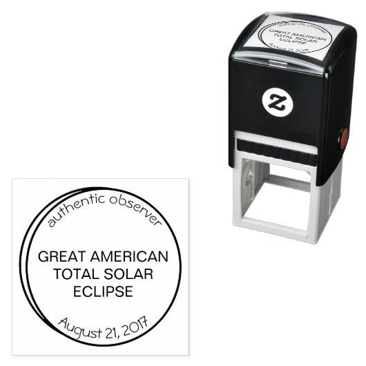 アメリカ素晴らしEclipse太陽のの本物のオブザーバー セルフインキングスタンプ (インサイチュ)