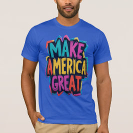 アメリカ素晴らしTシャはっきりしたツをアメリカ合衆国にする Tシャツ