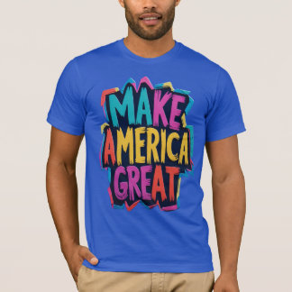 アメリカ素晴らしTシャはっきりしたツをアメリカ合衆国にする Tシャツ
