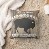 アメリカ素朴ウェストバイソンウッドホワイトローレル クッション (ブランケット)