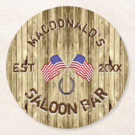 アメリカ素朴ンサロンバー ラウンドペーパーコースター