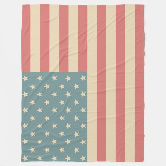 アメリカ素朴国旗のフリースブランケットギフト フリースブランケット (正面)