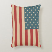 アメリカ素朴国旗の装飾用クッション アクセントクッション (正面(垂直))