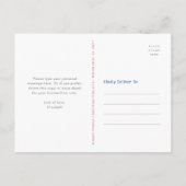 アメリカ素朴国旗USAのスター&ストライプサンキュー ポストカード (裏面)