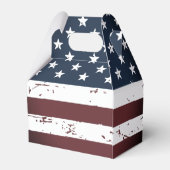 アメリカ素朴愛国国旗のスターストライプズ フェイバーボックス (裏面サイド)