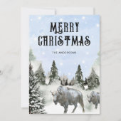 アメリカ素朴西メリークリスマス シーズンカード (正面)