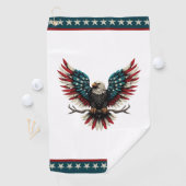 アメリカ素朴/アメリカ産ハゲの鷲 ゴルフタオル (インサイチュ)