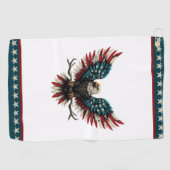 アメリカ素朴/アメリカ産ハゲの鷲 ゴルフタオル (横)