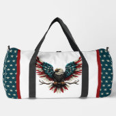 アメリカ素朴/アメリカ産ハゲの鷲 ダッフルバッグ (正面)