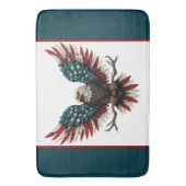 アメリカ素朴/アメリカ産ハゲの鷲 バスマット (正面縦)