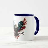 アメリカ素朴/アメリカ産ハゲの鷲 マグカップ (正面右)