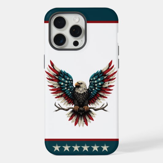 アメリカ素朴/アメリカ産ハゲの鷲 iPhoneケース (裏面)