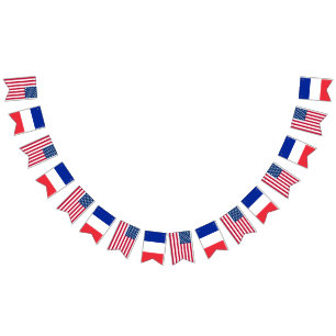 アメリカ結婚フランス バンティングフラッグ