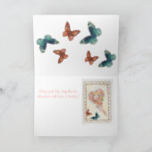 アメリカ結婚式のお祝いの国 カード (内部)