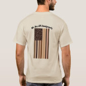 アメリカ統一されたの色 Tシャツ (裏面)