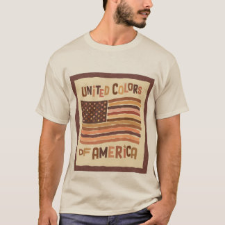 アメリカ統一されたの色 Tシャツ