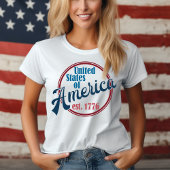 アメリカ統一されたエストの州。一七七六愛国心 Tシャツ