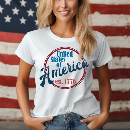 アメリカ統一されたエストの州。一七七六愛国心 Tシャツ