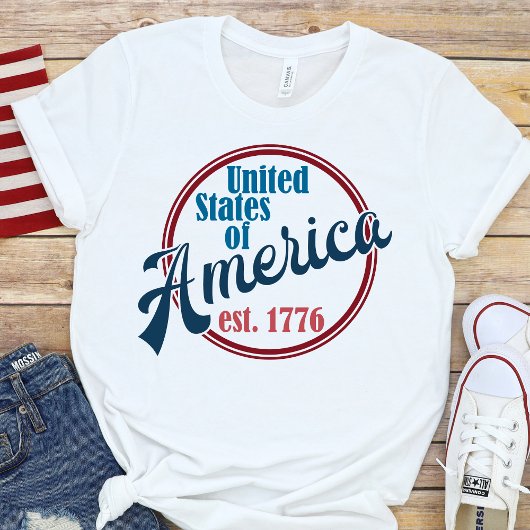 アメリカ統一されたエストの州。一七七六愛国心 Tシャツ
