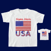 アメリカ統一された州アメリカパーソナライズされたレッドボーイズ Tシャツ