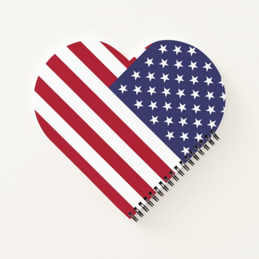 アメリカ統一された州アメリカ国旗のスパイラルノートブック ノートブック (裏面)