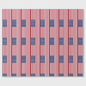 アメリカ統一された州アメリカ国旗の包み紙 ラッピングペーパー (フラット)