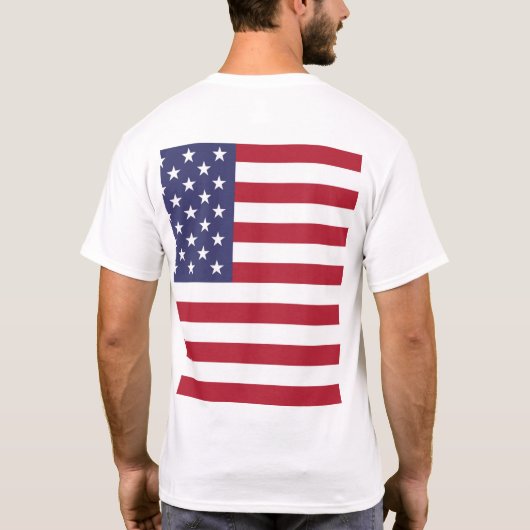 アメリカ統一された州アメリカ国旗Tシャツ Tシャツ (裏面)