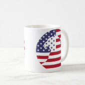 アメリカ統一された州ハゲ・イーグル・アメリカ国立 コーヒーマグカップ (正面右)