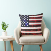アメリカ統一された州 – アメリカ国旗、霧雨 クッション (椅子)