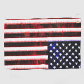 アメリカ統一された州 – アメリカ国旗、霧雨 ゴルフタオル (横)